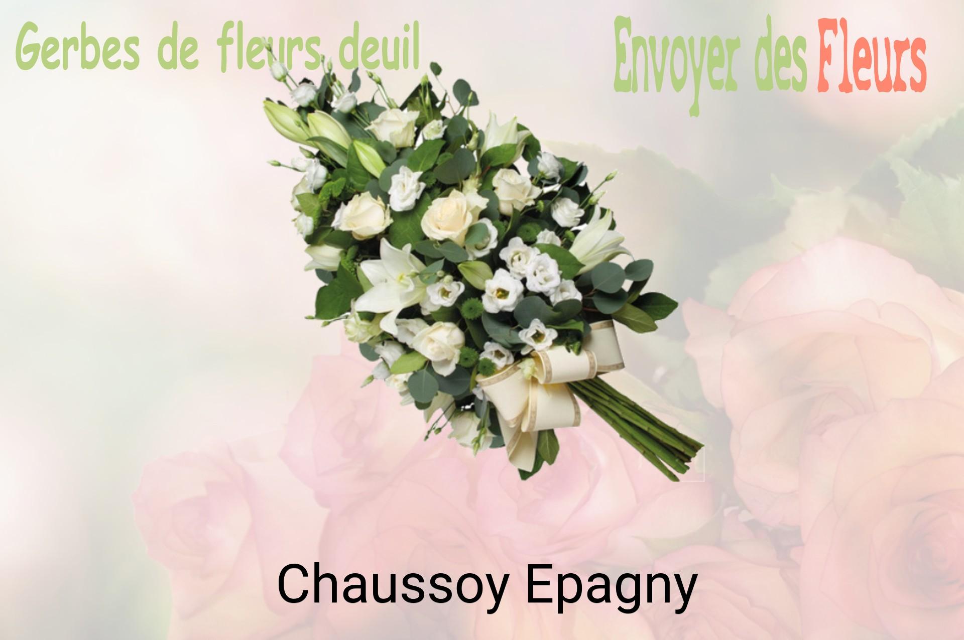 Gerbe de fleurs de deuil livrée à Chaussoy-Epagny
